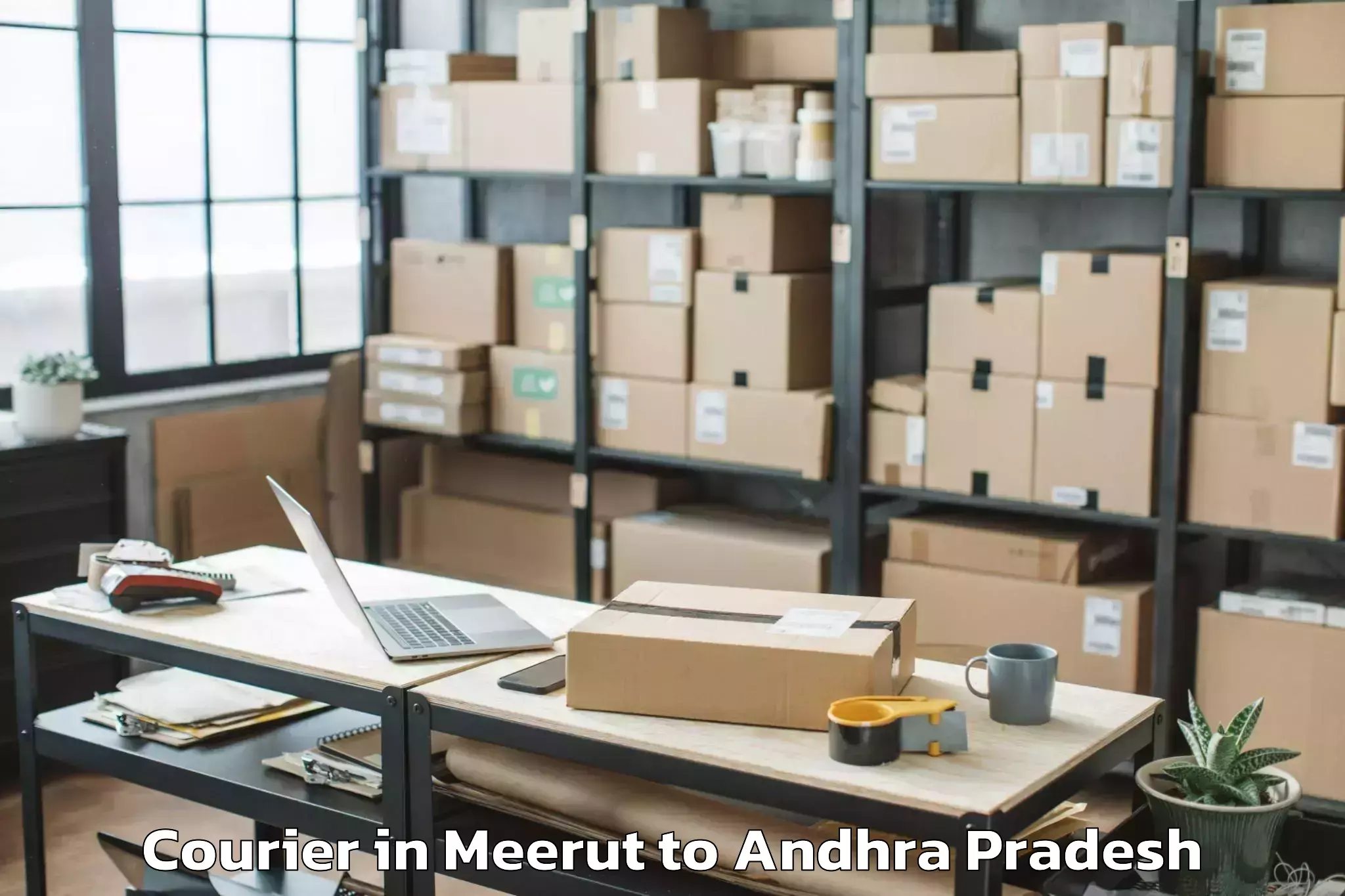 Professional Meerut to Narasapuram Courier